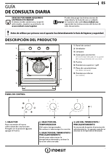 Manual Indesit IFW 6530 IX UK Cuptor
