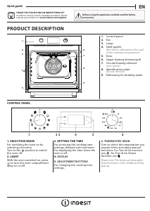 Наръчник Indesit IFWS 4841 JH BL Фурна