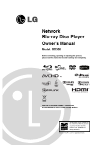 Manual LG BD300 Blu-ray Player