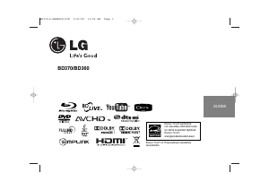 Käyttöohje LG BD360 Blu-ray-soitin