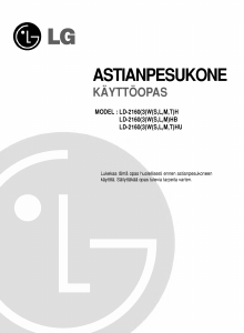 Käyttöohje LG LD-2163MHU Astianpesukone