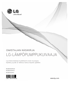 Käyttöohje LG RC8055AP1Z Kuivausrumpu