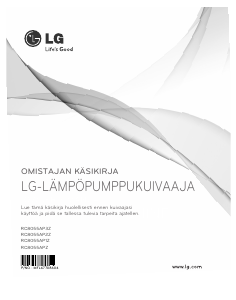 Käyttöohje LG RC8055AP3Z Kuivausrumpu