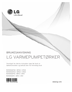 Bruksanvisning LG RC9055AP2Z Tørketrommel