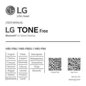 Bedienungsanleitung LG HBS-FN4 Tone Free Headset