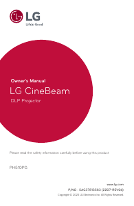 Manual LG PH510PG CineBeam Projector
