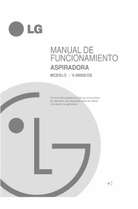 Manual de uso LG V-2600DE Aspirador