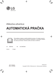 Manuál LG F4WT409PTE Pračka