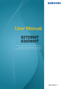 Manual Samsung S27D850T LCD Monitor