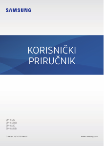 Priručnik Samsung SM-X510 Galaxy Tab S9 Tablet