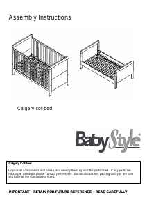 Handleiding BabyStyle Calgary Babybed