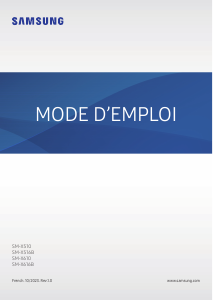 Mode d’emploi Samsung SM-X610 Galaxy Tab S9 Tablette