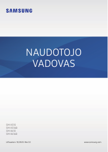 Vadovas Samsung SM-X616B Galaxy Tab S9 Planšetinis kompiuteris