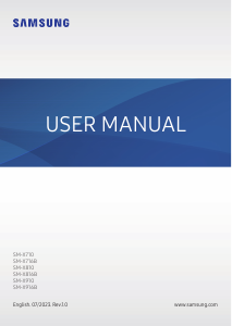 Manual Samsung SM-X810 Galaxy Tab S Tablet