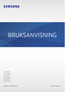 Bruksanvisning Samsung SM-X810 Galaxy Tab S Tablet