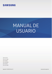 Manual de uso Samsung SM-X810 Galaxy Tab S Tablet