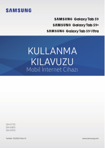 Kullanım kılavuzu Samsung SM-X810 Galaxy Tab S Tablet