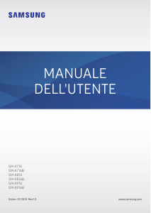 Manuale Samsung SM-X816B Galaxy Tab S Tablet
