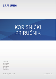 Priručnik Samsung SM-X910 Galaxy Tab S Tablet