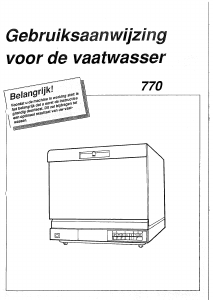 Handleiding Asko 770 Vaatwasser