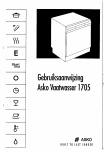 Handleiding Asko 1705 Vaatwasser