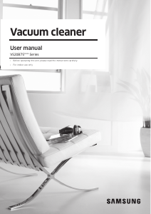 Manual Samsung VS20B75AER4 Vacuum Cleaner