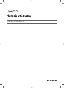 Manuale Samsung WW11DB8B95GH Lavatrice