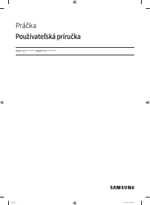 Návod Samsung WW11DG6B85LK Práčka