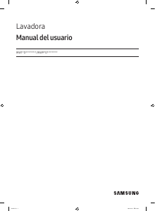 Manual de uso Samsung WW90DB8U95GH Lavadora