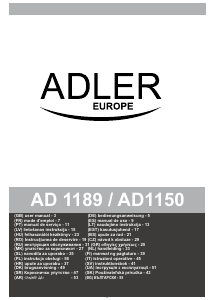 Руководство Adler AD 1189 Радиобудильник