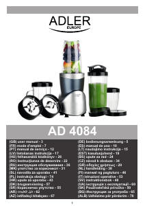 Priručnik Adler AD 4084 Blender