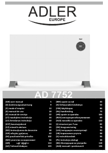 Manual Adler AD 7752 Radiator