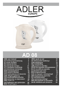Priručnik Adler AD 08 Čajnik