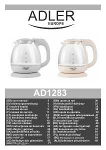 Használati útmutató Adler AD 1283 Vízforraló