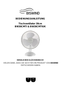 Bedienungsanleitung Biswind BW30CMTIUK Ventilator