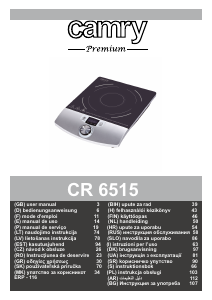Rokasgrāmata Camry CR 6515 Plīts virsma