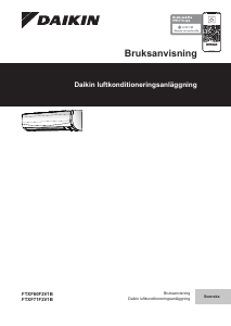 Bruksanvisning Daikin FTXF71F2V1B Luftkonditionering