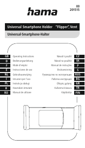 Bedienungsanleitung Hama 00201515 Flipper Handyhalterung