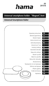 Manuál Hama 00201518 Magnet Držák na telefon
