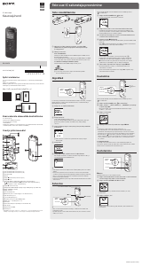 Rokasgrāmata Sony ICD-PX470 Audio atskaņotājs