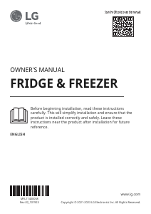 Manual LG GC-B459FNPW Fridge-Freezer