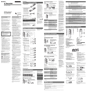 Manual Sony ICD-SX56 Gravador de voz