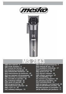 Manual Mesko MS 2842 Aparat de tuns