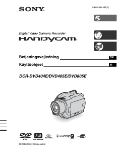 Brugsanvisning Sony DCR-DVD805E Videokamera