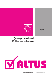 Kullanım kılavuzu Altus AL 7100 D Çamaşır makinesi