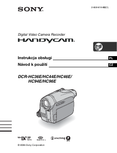 Manuál Sony DCR-HC36E Videokamera
