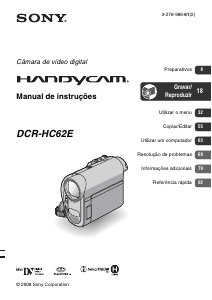 Manual Sony DCR-HC62E Câmara de vídeo