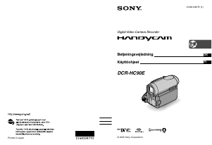 Käyttöohje Sony DCR-HC90E Kameranauhuri