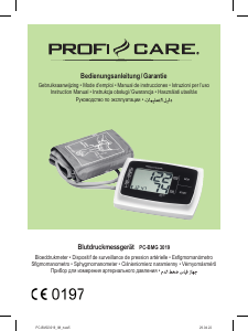 Bedienungsanleitung ProfiCare PC-BMG 3019 Blutdruckmessgerät
