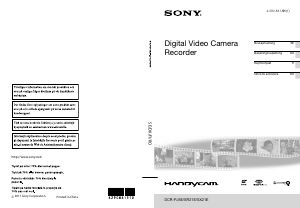 Brugsanvisning Sony DCR-PJ5E Videokamera